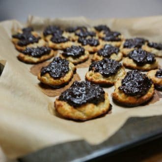Shortbread coconut with chocolate coating